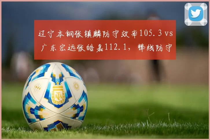 辽宁本钢张镇麟防守效率105.3 vs 广东宏远张皓嘉112.1，锋线防守差距决定争冠走势