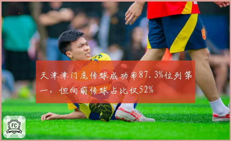 天津津门虎传球成功率87.3%位列第一，但向前传球占比仅52%